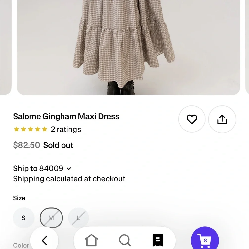 Bohme Salome Gingham Maxi Dress - Picture 5 of 5